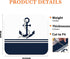 Nautical Dish Drying Mat - Nautical Anchor Absorbent Dish Drying Mat for Kitchen Counter, Coffee Bar Mat, Coffee Maker Mat for Countertops, Dish R...
