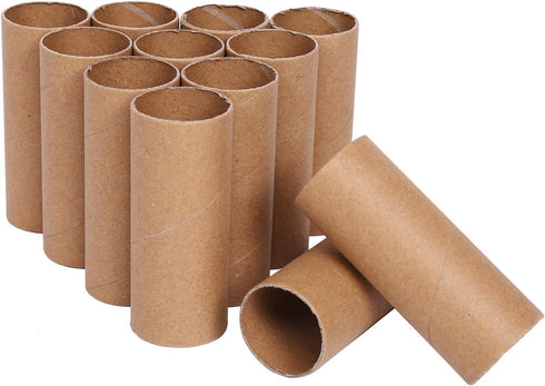 Ruisky 12 Pack Cardboard Tubes Craft Rolls,Kraft Paper Rolls Cardboard Tubes for Crafts,Paper Towel Rolls for Crafts 1.57x 3.9in (Brown)...