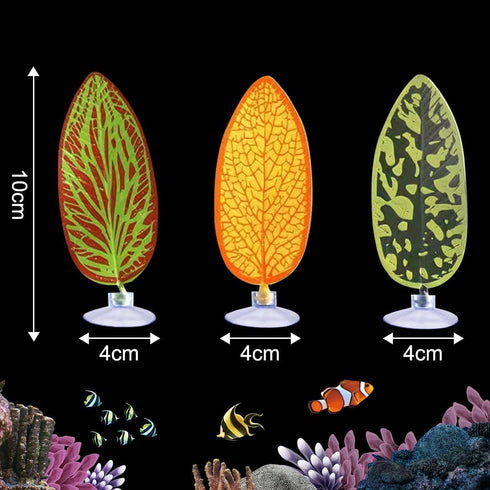 5 pcs Betta Mushroom Hammock + Leaf Pads Fish Tank Silicone Soft Aquarium Fish Playing Pads with Suction Cup Aquarium Ornament Fish Tank Decoratio...