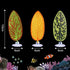 5 pcs Betta Mushroom Hammock + Leaf Pads Fish Tank Silicone Soft Aquarium Fish Playing Pads with Suction Cup Aquarium Ornament Fish Tank Decoratio...