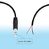 RIIEYOCA 4 Pack 3.5mm Male Plug to Bare Wire Stereo Audio Cable,1/8" TRS 3 Pole Mono Male Plug to Open End Audio Cable,for and Audio Equipment Ins...
