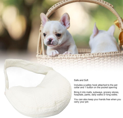 Asixxsix Dog Sling Carrier, Breathable Hand Free Safe Pet Sling Carrier Soft Comfortable Durable Cat Sling Carrier with Widen Shoulder Strap for O...