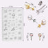 Silicone Resin Kits Assorted Style, 12 PCS Jewelry Casting Molud, 15 PCS Making Tools, Stud Earring and Eye Screw Pins for Jewelry Craft Making...