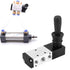 Pneumatic Manual Control Valve 5 Port 3 Position Hand Lever Valve 0~0.8Mpa Pneumatic Air Hand Lever Operated Valve Solenoid Valve, (Inlet PT1/4) (...