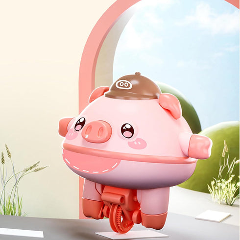 Novelty Tightrope Walking Tumbler Unicycle Toys,Cute Balanced Pig Toys,Roly-Poly Fingertip Gyroscope Balance Robot,Roly-Poly Balance Pig Piglet,No...