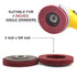 NUODUN 10Pcs 180/320 Grit Nylon Fiber Flap Disc Metal Polishing Wheel, Abrasive Buffing Grinding Discs for 4" Angle Grinder, Deburring and Rust Re...