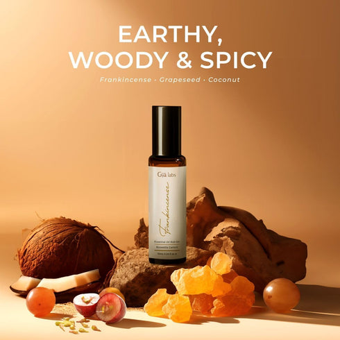 Gya Labs Frankincense Essential Oil Roll On for Skin - Made with 100% Pure Frankincense Oil Essential Oil for Body Aches, Stiffness, Aromatherapy ...