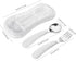 VANRA 2 Pieces Toddler Fork and Spoon Set with Travel Case 18/8 Stainless Steel Toddler Utensils Kids Silverware Children Flatware Child Cutlery S...
