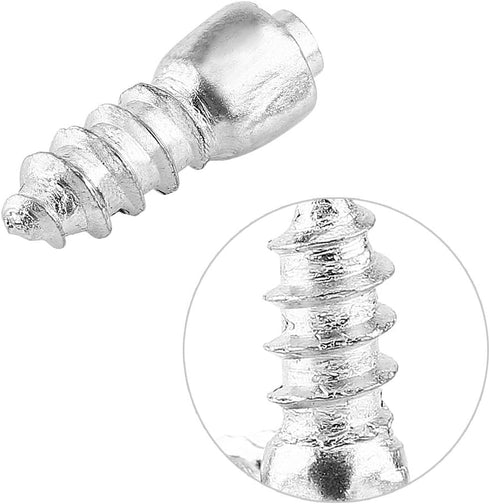 Tire Stud Screws, 100 Pcs 12mm Anti-Slip Screw Stud Wheel Tyre Snow Tire Spikes Screw in Tire Stud Trim Auto Accessories for Car Truck Auto Bike B...