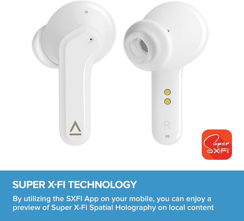 Creative Zen Air Lightweight True Wireless Sweatproof in-ears with Active Noise Cancellation, Ambient Mode, Bluetooth 5.0, IPX4, Up to 6 Hours Per...
