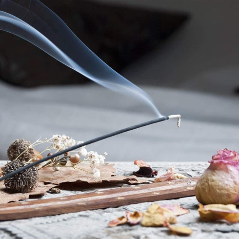 Premium Quality Incense Sticks. Lavender, Sandalwood, Jasmine, Vanilla and Rose Aroma. Variety Gift Pack 75 Sticks, Includes a Free Holder...