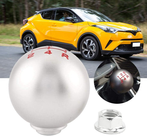 Gear Shift Knob,Car Manual Aluminum Gear Stick Ball Shift Knob Shifter Lever Head (5 Speed)...
