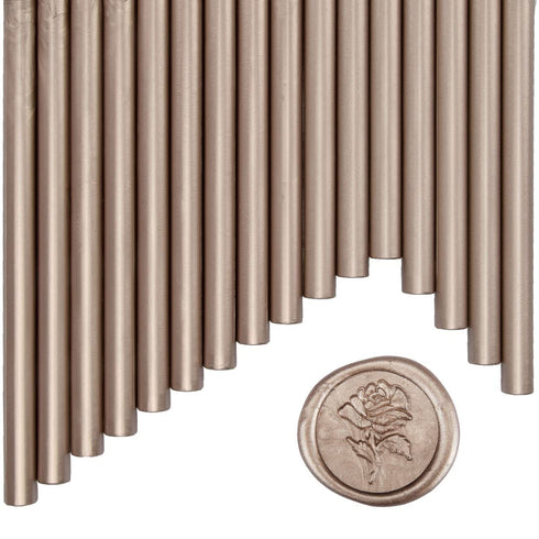 16PCS Glue Gun wax seal sticks for Wax Seal Stamp, Champagne, Great for Wedding Invitations, Cards, Envelopes? Wine Packages...