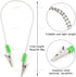 AUEAR, 6 Pack Napkin Clips Metal Dental Bib Chain Holder Fixing Lanyard Flexible for Adult (4 Colors)...