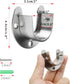 Closet Rod Bracket 6 Pack Stainless Steel Closet Rod Holders with Screws, Heavy Duty Closet Rod End Support for Wardrobe Curtain Shower, Silver U-...