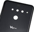 New Aurora Black Acrylic Glass Back Panel Cover Replacement for LG V50 ThinQ 5G LM-V500 with Camera's Glass Lens and Frame with Pre Cut Adhesive a...