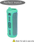 LTGEM Silicone Carrying Travel Case for JBL FLIP 5 Waterproof Portable Speaker with Extra Carabiner - Teal...