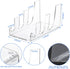 Domensi 2 Pcs Acrylic Plate Stands for Display Clear Dinnerware Display Stand China Display Stand Plate Racks for Display China Place Setting Hold...
