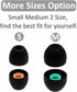 6 Pairs WF-1000XM5 Ear Tips Buds, Small Medium 2 Size Replacement Silicone Rubber Eartips Earbuds Wing Gel Skin Cover Accessories Compatible with ...