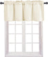 JIUZHEN Valance Curtains for Kitchen Window Valances for Living Room/Basement Window Curtains Bathroom Thermal Insulated Short Rod Pocket Curtain ...