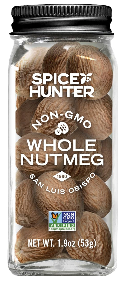 The Spice Hunter Organic Nutmeg, Whole, 1.8 oz. jar...