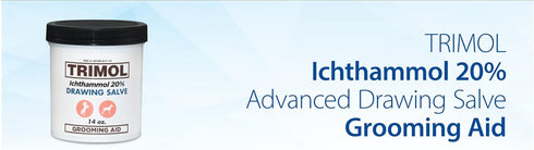 Ichthammol 20% Drawing Salve Grooming Aid, 14 oz, Soothing Skin Relief and Treatment of Eczema, Psoriasis...