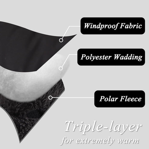 Zsedrut Stroller Gloves Universal Winter Anti-Freeze Stroller Mittens Water Repellent Hand Warmer Muff Fleece Lined,Winter Stroller Accessories (B...