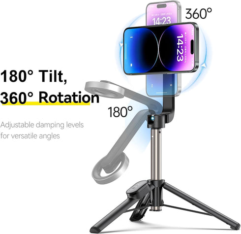 Tripod for iPhone, Phone Stand, Selfie Stick for iPhone with Remote, Phone Stand for Recording 52" (A67P-C)......