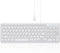 Perixx PERIBOARD-213W Wired Quiet USB Scissor Keyboard - 14.45x4.76x0.70 Inches - Compact Design with Number Pad - White - US English (PERIBOARD-2...