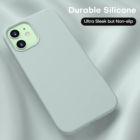 CellEver Heavy-Duty Silicone Case for iPhone 12/12 Pro - Two Shatterproof Glass Screen Protectors, Military Drop Protection, Scratch-Free Interior...