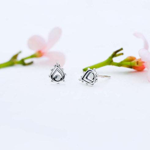 Boma Jewelry Sterling Silver Balinese Tribal Boho Teardrop Stud Earrings...