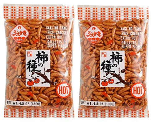 Japanese Traditional Rice Crackers : Nori Maki Arare/ Kaki No Tane 2packs (Kaki No Tane Hot)...