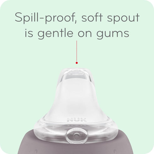 NUK Smooth Flow Anti Colic Baby Bottle, 5 oz, 4 Pack, Elephant...