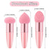 3Pcs Makeup Sponge Facial Foundation Sponge Professional Makeup Blending Sponge with Handle Beauty Sponge Blender Dry & Wet Use Makeup Sponges for...