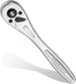 DURATECH 1/4 Ratchet Handle, 90-Tooth Socket Wrench, Reversible Ratchet Wrench, Quick-release...