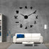 The Geeky Days Dentist Sign Giant DIY Large Wall Clock with Mirror Effect Dental Clock Wall Art Home Decor Frameless Big Time Clock Watch(Black)...