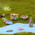 11Pcs Miniature Garden Bridge Figurines Mini Water Well Figurines Miniature Lawn Patio Yard Ornament Figurines for DIY Craft Garden Outdoor Decor ...