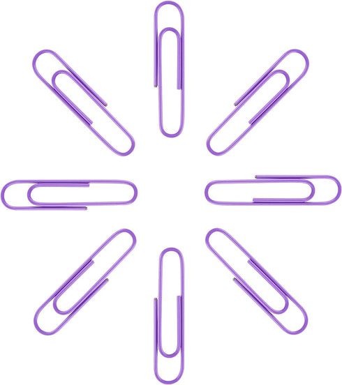 Jumbo Paper Clips, 2 Inch Large Paper Clip, 100 pcs Paperclips (Jumbo, Purple)...
