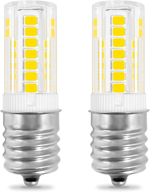 E17 Intermediate LED 3.5W Fridge Light Bulb Replacement Compatible with Kenmore Refrigerator 480LM 110V-130V Daylight White 5000K, Fit for Frigida...