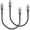 1.5ft USB C Charging Cable, 2 Pack Braided USB C to USB C Cable 60W/3A CarPlay USBC Cord Compatible with iPhone 15 Samsung Galaxy S23 Ultra Google...