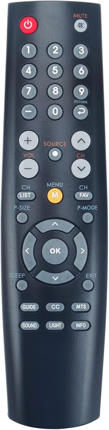 Replacement Remote Commander Control fit for Coby TV TFTV4628 LEDTV1326 TFTV3225S2 LEDTV3256 TFTV2625 LEDTV4026 LEDTV5028 LEDTV3916 LEDTV2916 LEDT...