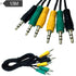 Replacement 3.5mm 1/8" TRS Stereo 3 to 3 Mini Jack Color Coded Audio Cable Compatible with Logitech 5.1 Channel Computer Speakers z-5500, z-5450, ...