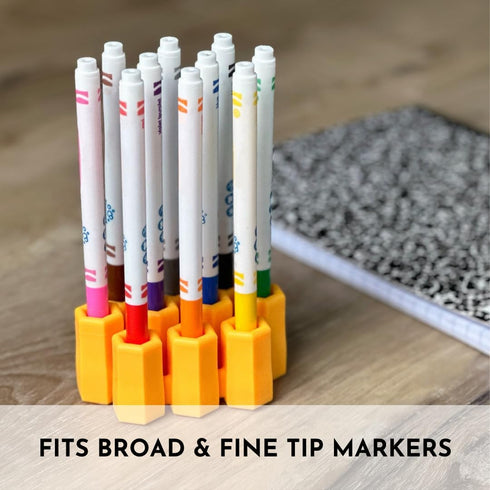 Big Bee, Little Bee - Marker Parker, Holder to Keep Markers Organized, Fits Most Broad and Fine Tip Markers, 100% Silicone, As Seen on Shark Tank,...