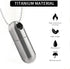 Pill Holder,Titanium Small Pill Case for Purse Wallet,Portable Travel Pill Box Daily Pill Container Keychain Waterproof Bottle for Travel Outdoor...