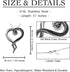 Controse Women's Silver-Toned Heart Shaped Stainless Steel Dark and Bright Tentacle Octopus Necklace 31"...