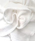 Cotton Muslin Pompom Baby Blanket,Summer Bed Sheet,Cotton Bath Towel Baby Receiving Blanket 29.5"x40" (White)...