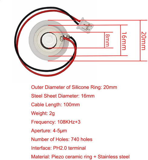 4Pcs USB Humidifieration Atomization Disc Mirco Interface Atomization Drive Circuit Board DC 5V for DIY Home...