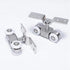 2pcs 4-Wheel Stainless Stee Hanging Wheel Suitable fo Sliding Doors in Halls and Kitchen cabinets wadrobe Sliding Door...