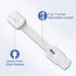 DILSIAI Baby Locks (8-pack) Child Safety Strap Locks for Safe Quick Cabinets and Drawers, Toilet, Fridge & More. 3M Adhesive Pads. Easy Installati...