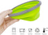 1200ml Collapsible Camping Bowl Silicone Food Storage Container with Lid and Foldable Stainless Steel Fork Spoon, for Picnic, Travel, Camping, RV,...